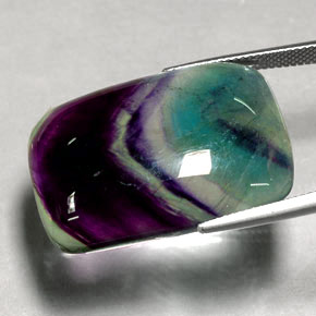 Fluorite naturale multicolore da 48,04 ct, trasparente, trasparente/traslucido