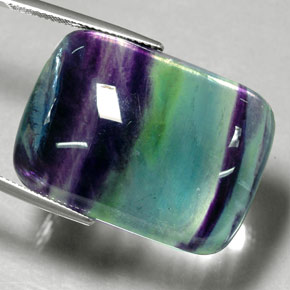 Fluorite naturale multicolore da 55,61 ct, trasparente, trasparente/traslucido