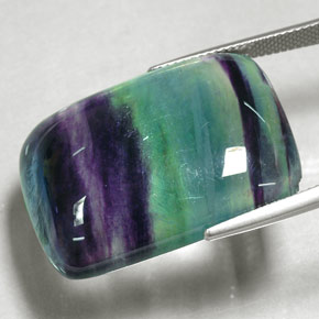 Fluorite naturale multicolore da 55,61 ct, trasparente, trasparente/traslucido