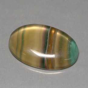 Fluorite naturale multicolore da 60,11 ct, trasparente, trasparente/traslucido
