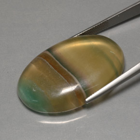 Fluorite naturale multicolore da 60,11 ct, trasparente, trasparente/traslucido