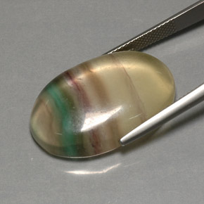 Fluorite naturale multicolore da 35,91 ct, trasparente, trasparente/traslucido