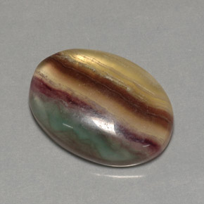 Fluorite naturale multicolore da 31,62 ct, trasparente, trasparente/traslucido