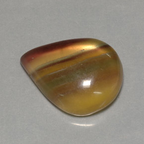 Fluorite naturale multicolore da 23,37 ct, trasparente, trasparente/traslucido