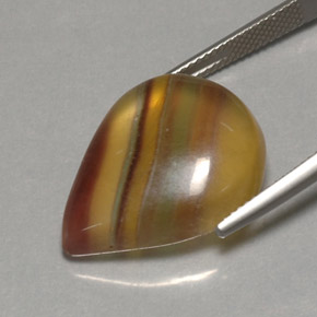Fluorite naturale multicolore da 23,37 ct, trasparente, trasparente/traslucido