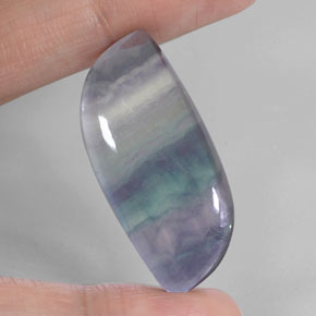 Fluorite naturale multicolore da 37,44 ct, forma fantasia, trasparente