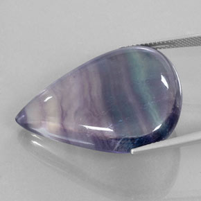 Fluorite naturale multicolore da 58,44 ct, trasparente, trasparente/traslucido