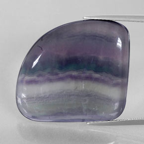 Fluorite naturale multicolore da 31,33 ct, forma fantasia, trasparente