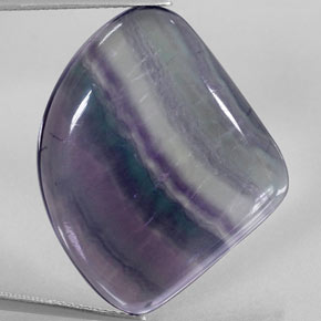Fluorite naturale multicolore da 31,33 ct, forma fantasia, trasparente