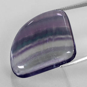 Fluorite naturale multicolore da 31,33 ct, forma fantasia, trasparente