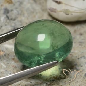 Fluorite Verde terroso naturale da 20.63 ct, Ovale, Trasparente