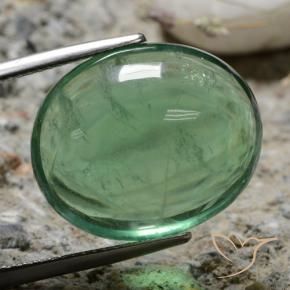 Fluorite Verde chiaro naturale da 25.64 ct, Ovale, Trasparente