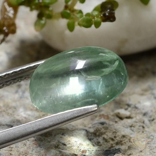 Fluorite Verde freddo naturale da 4.23 ct, Ovale, Trasparente
