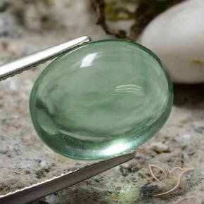 Fluorite Verde chiaro e freddo naturale da 8.74 ct, Ovale, Trasparente