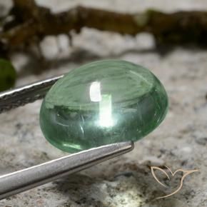 Fluorite Verde chiaro naturale da 4.75 ct, Ovale, Trasparente