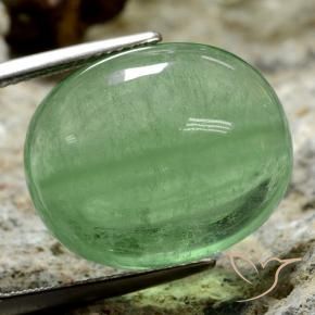Fluorite Verde chiaro naturale da 27.33 ct, Ovale, Trasparente