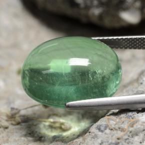 Fluorite Verde medio naturale da 21.66 ct, Ovale, Trasparente