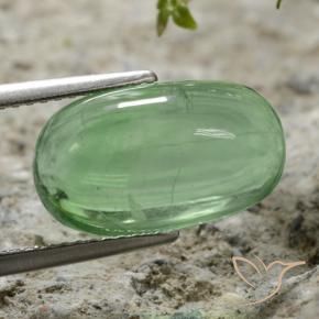Fluorite Verde chiaro naturale da 7.35 ct, Ovale, Trasparente