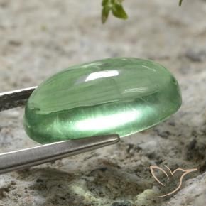 Fluorite Verde chiaro naturale da 7.35 ct, Ovale, Trasparente