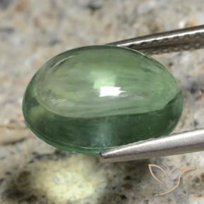 Fluorite Verde medio naturale da 5.07 ct, Ovale, Trasparente
