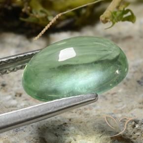 Fluorite Verde medio naturale da 3.56 ct, Ovale, Trasparente