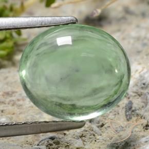 Fluorite Verde terroso naturale da 4.47 ct, Ovale, Trasparente