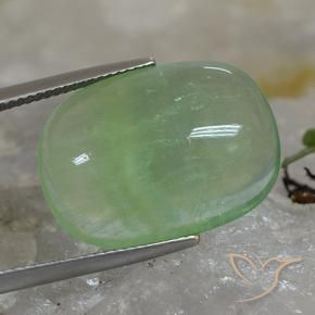 Fluorite Verde terroso naturale da 19.97 ct, Cuscino, Trasparente