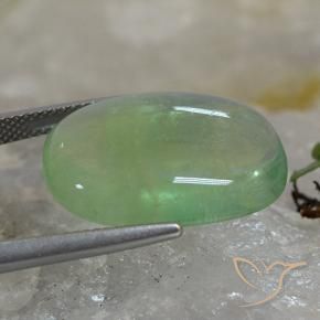 Fluorite Verde terroso naturale da 19.97 ct, Cuscino, Trasparente