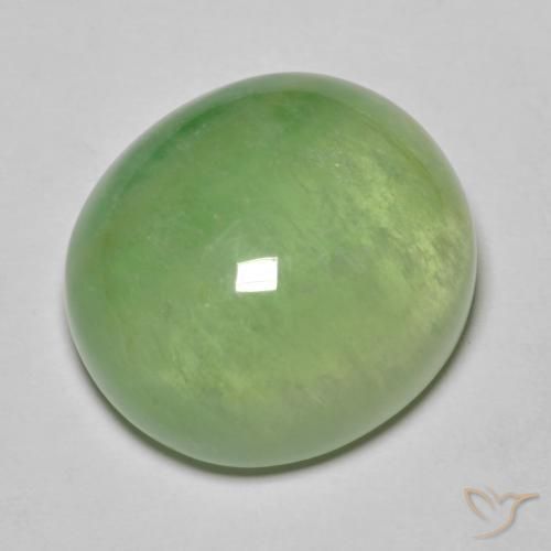 Fluorite Pera Verde naturale da 26.52 ct, Ovale, Traslucido