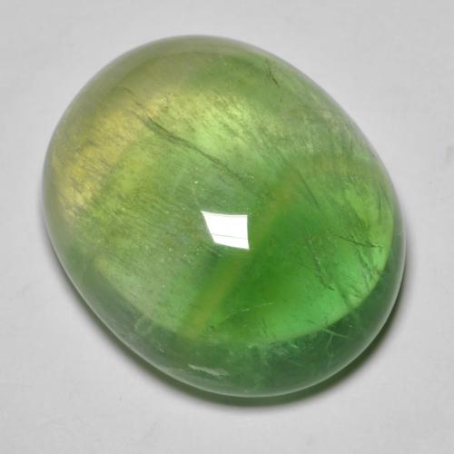 Fluorite Verde foresta naturale da 37.28 ct, Taglio ovale, Trasparente