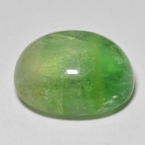 Fluorite Verde foresta naturale da 37.28 ct, Taglio ovale, Trasparente