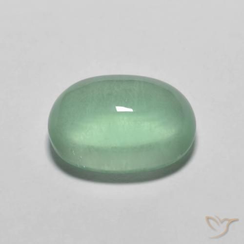 Fluorite Verde bluastro naturale da 3.63 ct, Ovale, Trasparente