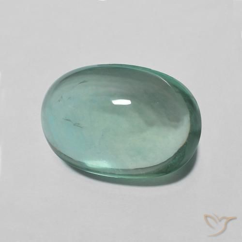 Fluorite Verde bluastro naturale da 5.09 ct, Ovale, Trasparente