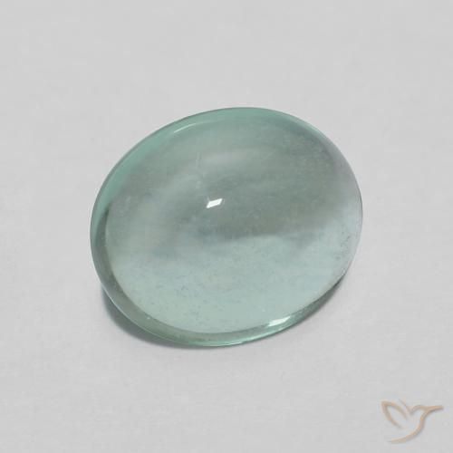 Fluorite Azzurro Verde molto chiaro naturale da 2.23 ct, Ovale, Trasparente