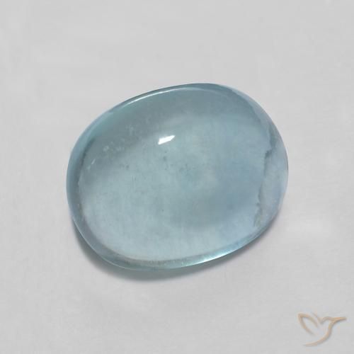 Fluorite Alzavola Chiaro naturale da 3.06 ct, Ovale, Trasparente