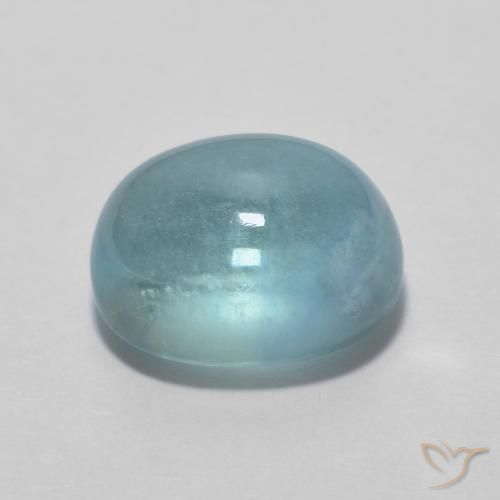 Fluorite Alzavola Chiaro naturale da 3.06 ct, Ovale, Trasparente