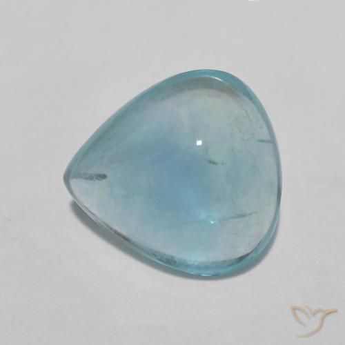 3.85ct Naturale Blu verde Fluorite, Forma a pera, Trasparente