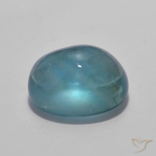 Fluorite Teal-blu naturale da 5.61 ct, Ovale, Trasparente