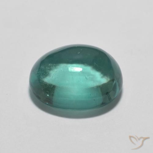 Fluorite Blu verdastro naturale da 2.76 ct, Ovale, Trasparente
