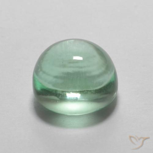 Fluorite Verde bluastro chiaro naturale da 2.96 ct, Ovale, Trasparente