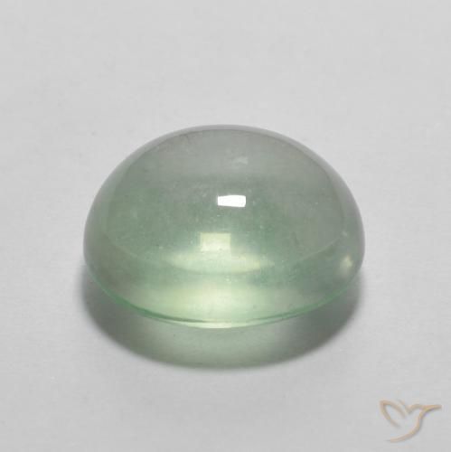 Fluorite Menta chiara naturale da 3.58 ct, Ovale, Trasparente