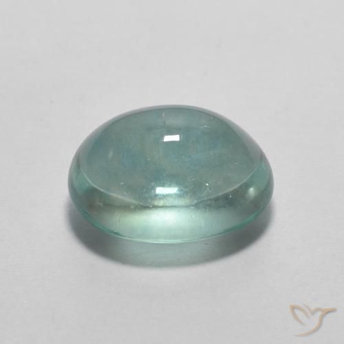 Fluorite Azzurro Verde molto chiaro naturale da 2.29 ct, Ovale, Trasparente