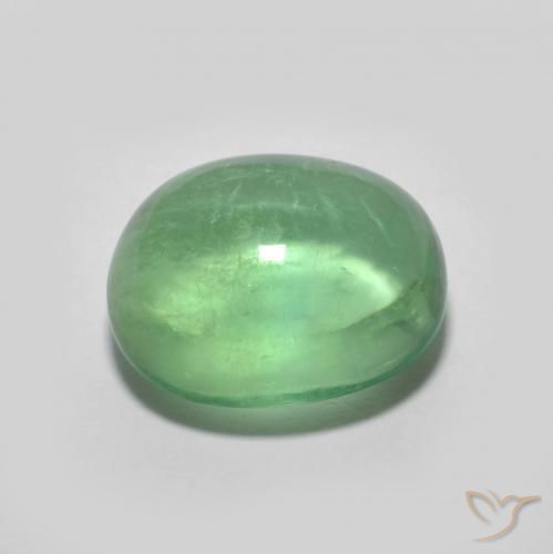 Fluorite Verde caldo naturale da 5.26 ct, Ovale, Trasparente