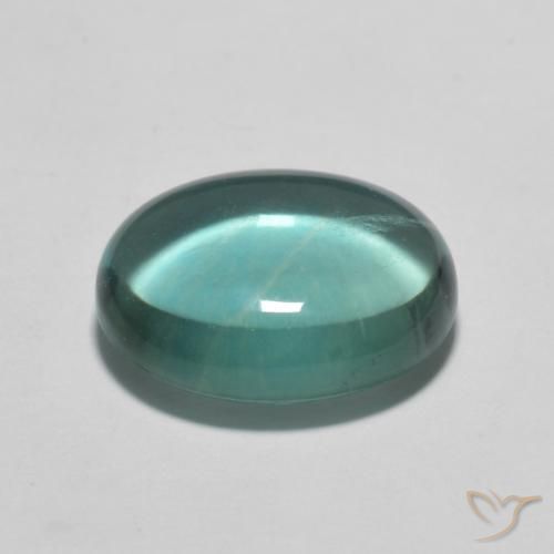 Fluorite Verde bluastro naturale da 3.08 ct, Ovale, Trasparente