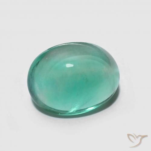 Fluorite Verde freddo naturale da 4.49 ct, Ovale, Trasparente