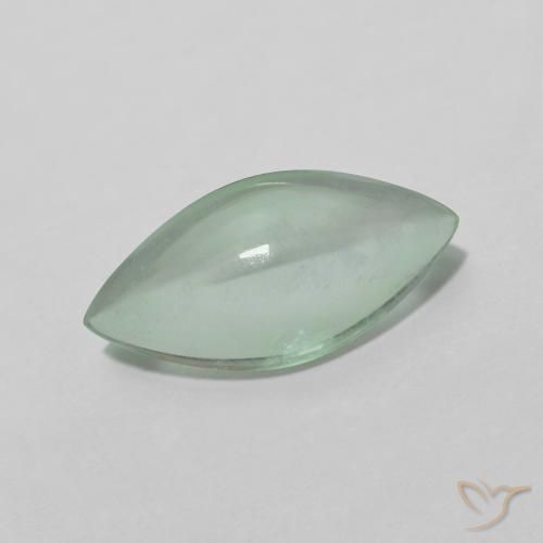 Fluorite Giallo molto chiaro Verde naturale da 3.28 ct, Taglio marquise, Trasparente