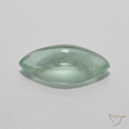 Fluorite Giallo molto chiaro Verde naturale da 3.28 ct, Taglio marquise, Trasparente