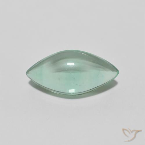 2.74ct Naturale Giallo molto chiaro Verde Fluorite, Taglio marquise, Trasparente