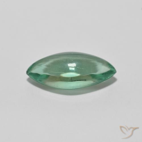 Fluorite Giallo molto chiaro Verde naturale da 2.74 ct, Taglio marquise, Trasparente