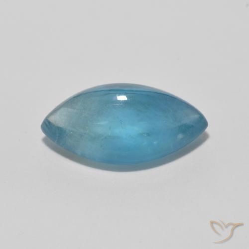 Fluorite Verde bluastro chiaro naturale da 3.88 ct, Taglio marquise, Trasparente
